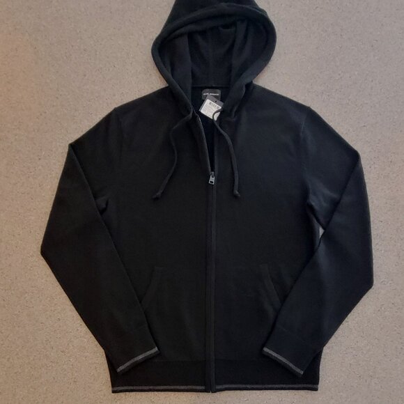 Club Monaco Extra Fine Merino Wool Zip-up Hoodie - Picture 1 of 8